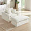 Chaise longue avec repose-pieds 51,97 po Corduroy-2125448070