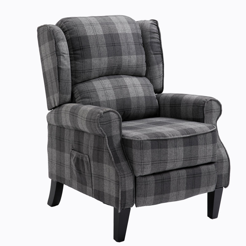 Fauteuil inclinable Wendal New Design, Mélange de lin gris