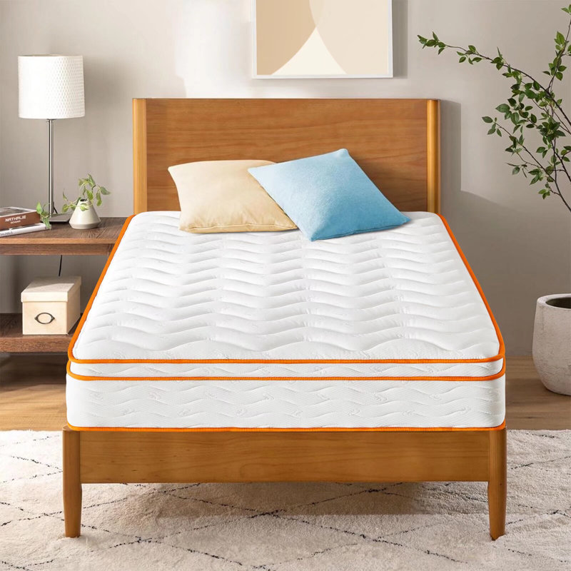 Matelas hybride moyen en mousse viscoélastique imprégnée de gel dans une boîte, Lit simple, 10"