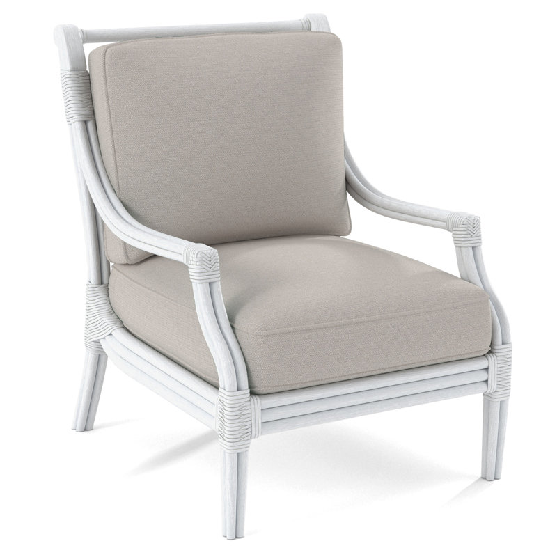Inveron Armchair, Frost White, White Textured Performance; 0865-91