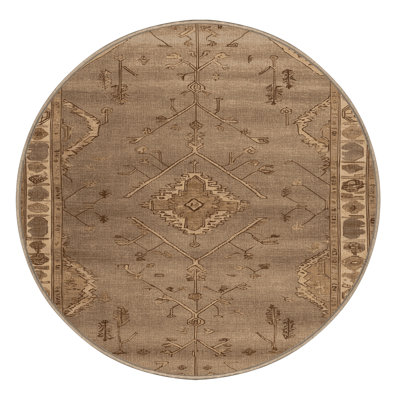 Tapis brun lavable à la machine