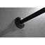 Bras de douche en acier inoxydable noir mat, bras de nettoyage robuste et simple en acier, entretien facile