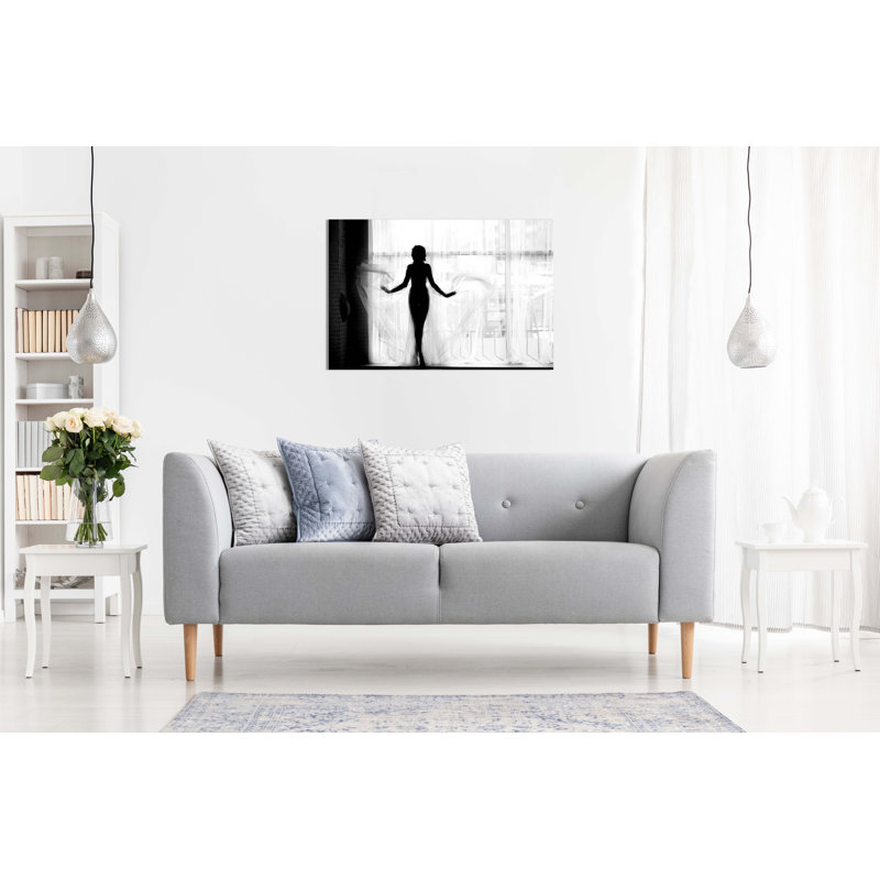 Sexy Woman Body Silhouette - Wrapped Canvas Art Prints, 20cm H x 31cm W