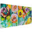 «Floral Radiance I & II», art mural sur toile recouverte d'époxy Crystallus