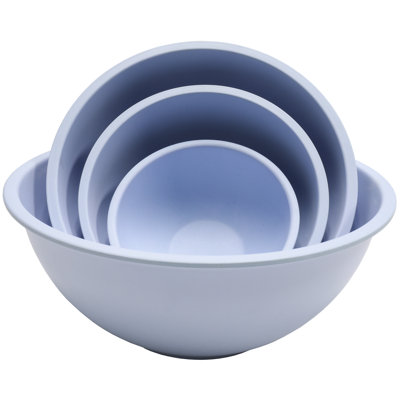 Bamboo Fiber Mixing Bowl 4 Piece Set, Blue