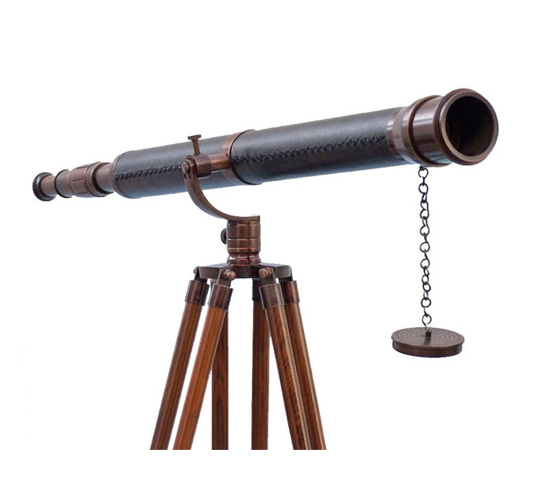Télescope décoratif Milana, Brun, H 65 po x l 4 po x P 32 po