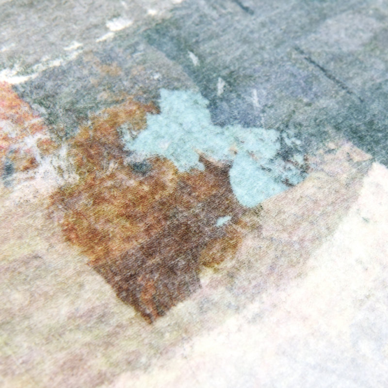 Interstellar Washable Abstract Area Rug, Power-loomed, Heavenly Softness with Non-Slipping Backing