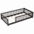 Giezi Kids Twin Floor Platform Bed with Fence-1658144464-1610654532