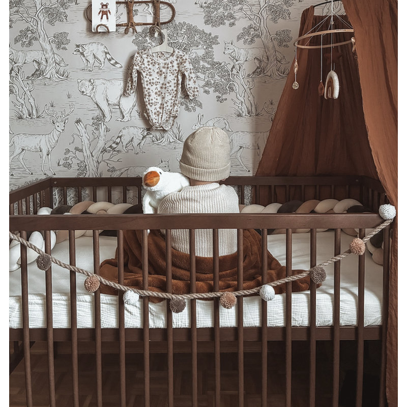 Midi Cot Bed, Walnut