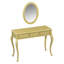 Meuble-lavabo de luxe avec miroir ovale-1402037632
