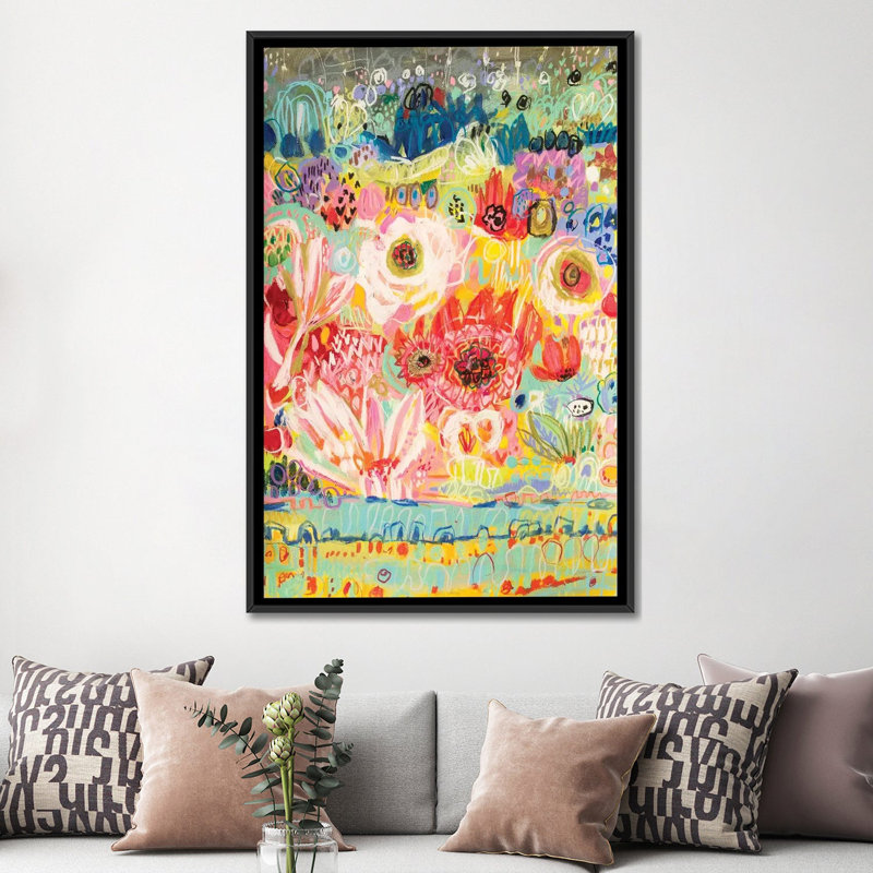 «Love to Travel II», reproduction sur toile, H 48 po x l 32 po x P 1,5 po, Toile avec cadre noir, Pas de tapis