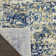 Burnie Oriental Blue/Ivory Area Rug