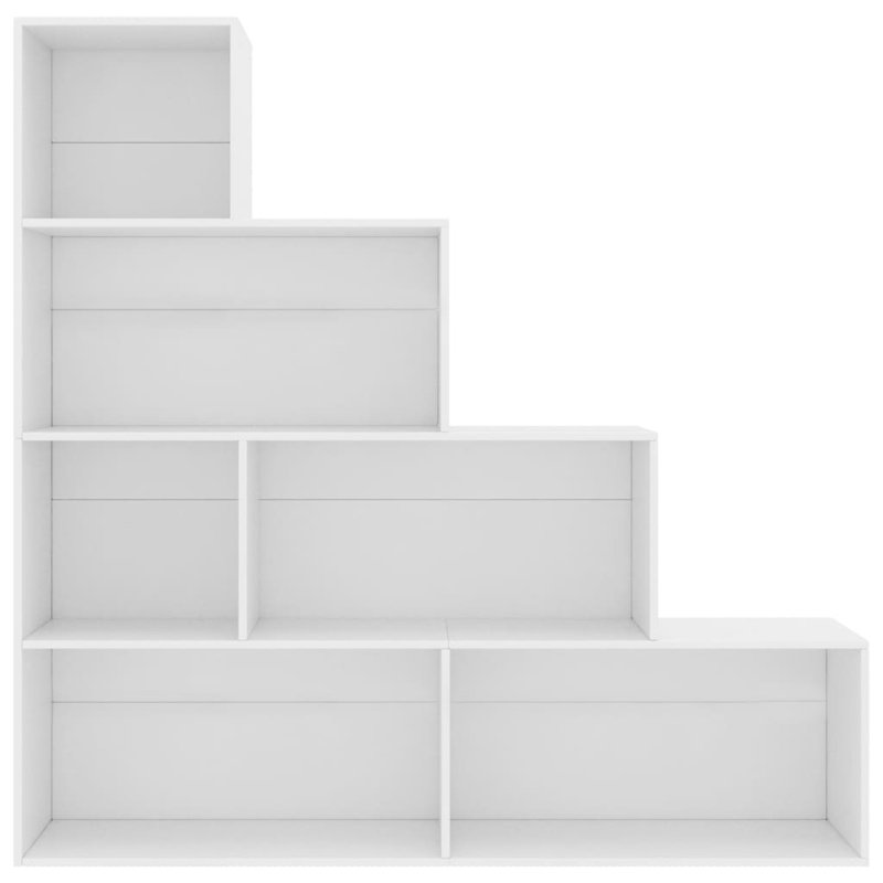 Wingfield 160cm H x 155cm W Geometric Bookcase, White