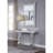 Rosalinda 14'' Glass Top Console Table