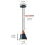 Luminaire suspendu conique 1 lumière erroll-883429670