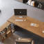 Bureau de direction en L en noyer massif en bois massif-778006490-778006492