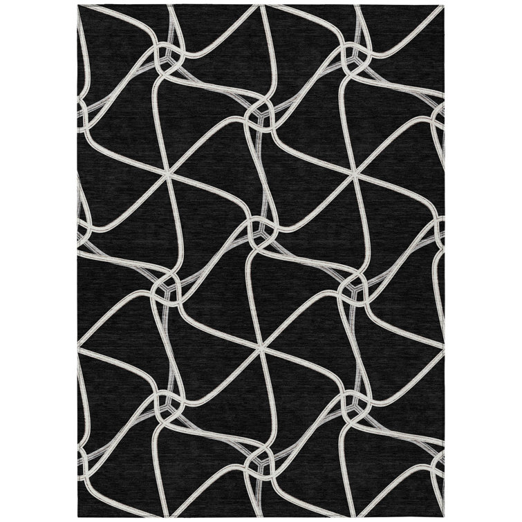  Aleg Area Rug with Non-Slip Backing