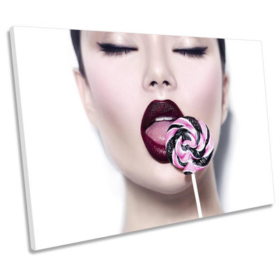 Lollipop Makeup Beauty - Wrapped Canvas Print
