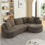 Boneless Modern Curved L-Shape Luxury Sectional Oversized Sofa: Minimalist Design, Comfy Sleeper Couch For Living Room, Apartment & Reception Spaces,No Assembly Required-1886483477-1886483478