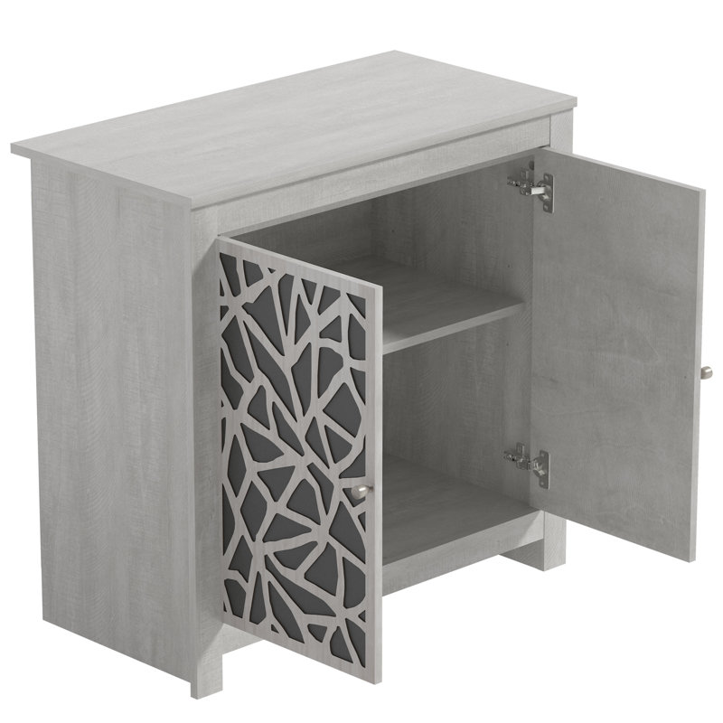 Arrastia 2 Door Accent Cabinet, Gray