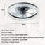 Ventilateur de plafond en cristal 20 po-1445628169