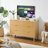 Stylish Bedroom Dresser With Wavy Drawers And Versatile Functionality
