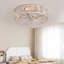 Ventilateur de plafond en cage 18 "rétro avec éclairage à DEL intégré - Fonctionnement ultra silencieux et télécommande - Style industriel pour les petits espaces (ampoule non incluse)-1075981165