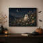 Art mural blanc sur toile Halloween-1108441760