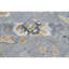 Hand Knotted Wool Area Rug in Silver