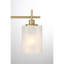 Éclairage pour meuble-lavabo de salle de bain 3 lumières Ember en laiton naturel-978842831