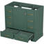 Base de meuble-lavabo 36 po à 6 tiroirs, bois massif, tablette réglable, look moderne, assemblage requis et lavabo encastré compatible-2115715146-2115715189