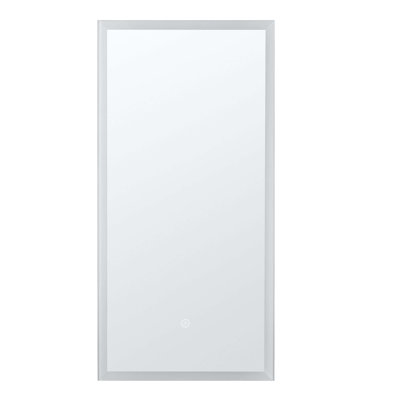 FINE FIXTURES Armoire à pharmacie intelligente à DEL Aura avec chargement sans fil Qi, miroir anti-buée et éclairage 3 couleurs à intensité variable