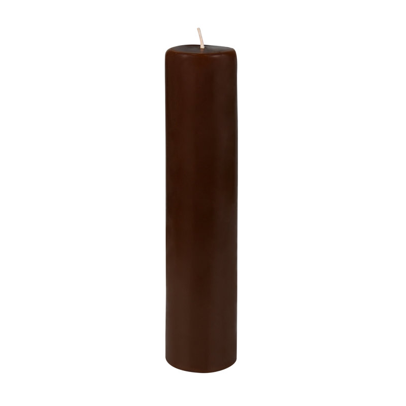 Bougie pilier sans parfum Oliva, 12, Brun, H 9 po x l 2 po x P 2 po