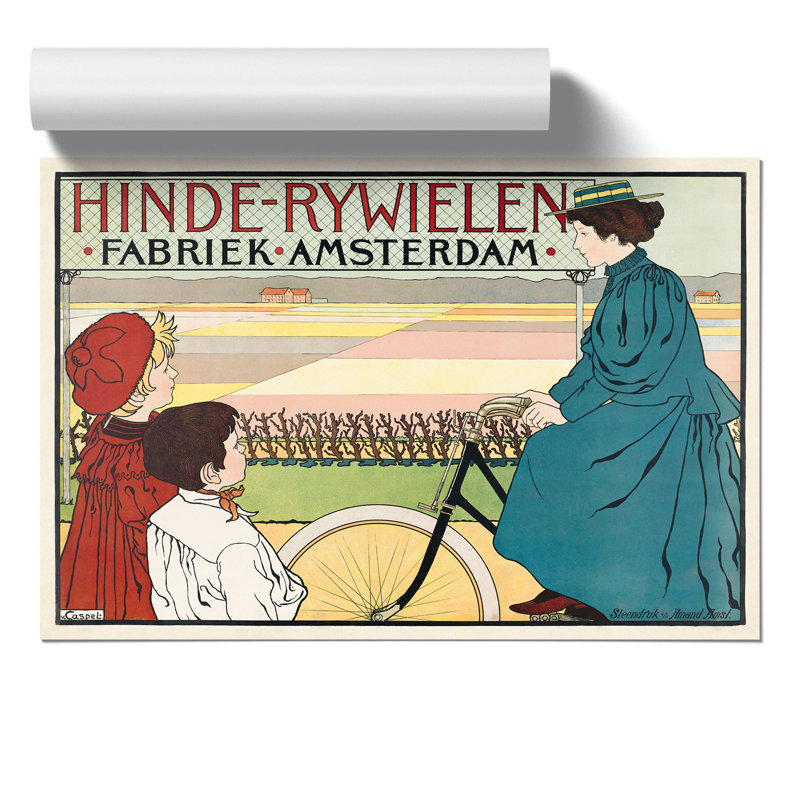 Hinde Rijwielen Bicycles by Johann Georg van Caspel - Frameless Print, 30cm H x 42cm W x 0.1cm D