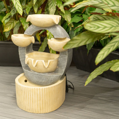 Oriscar Weather Resistant Cascade Fountain with Light