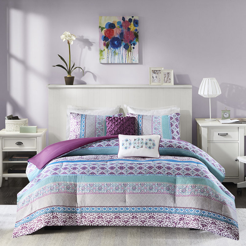Édredon simple chic, matériau, 2 taies décoratives, coussins décoratifs, édredon en tissu, conception thématique globale, literie facile à nettoyer