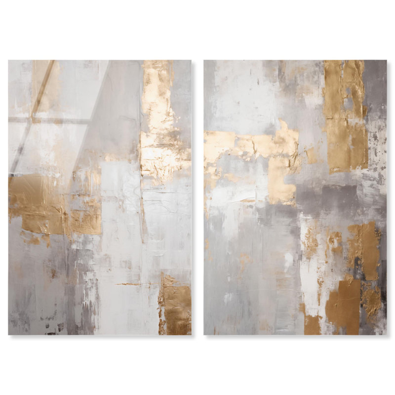 Tranquility Gold Art , H 15 po x l 20 po