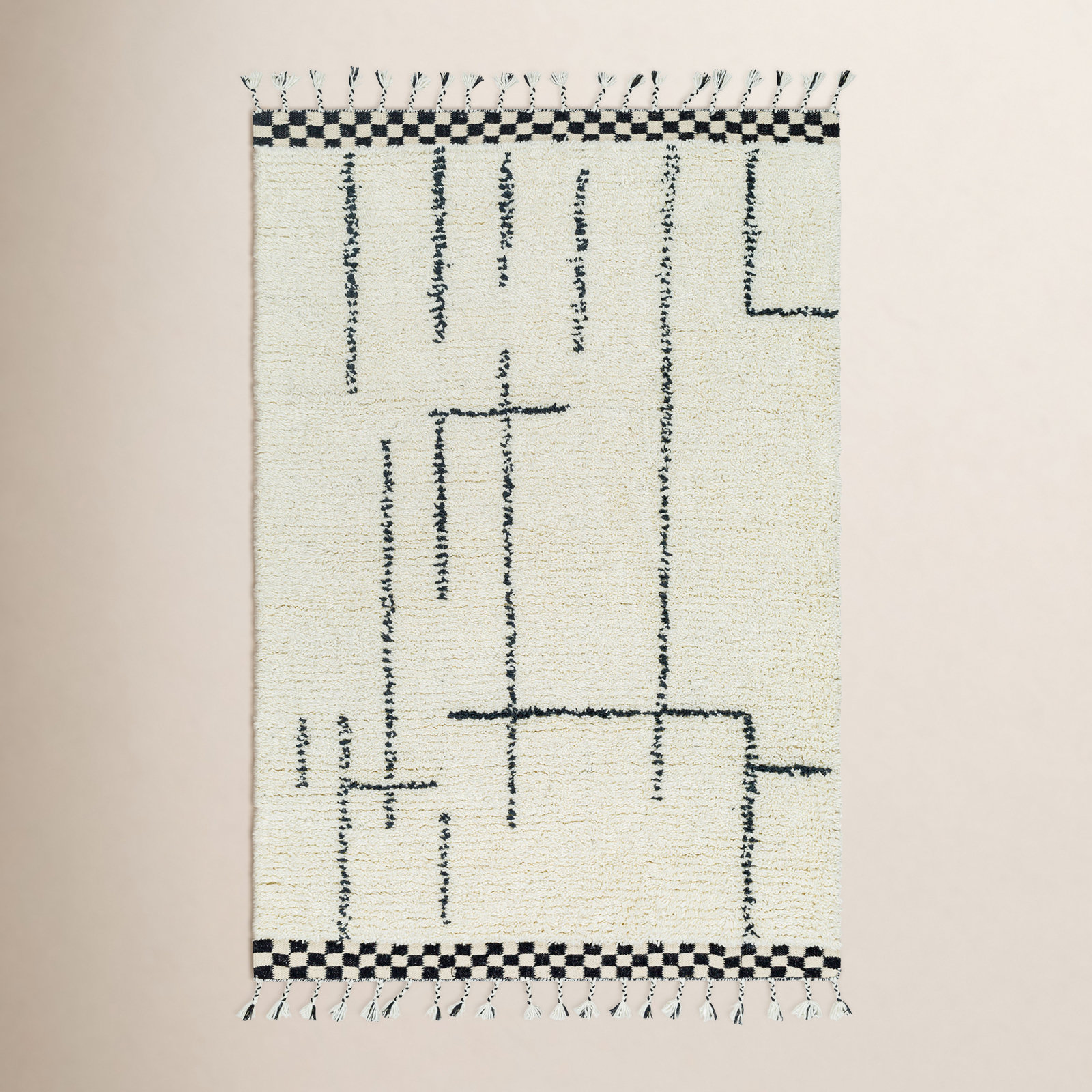 Keon Hand-Woven Abstract Rug, Rectangle 5' x 8'