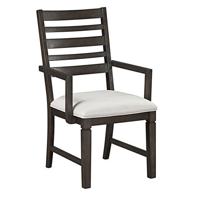 Chaise avec accoudoirs rembourrés (ensemble de 2)