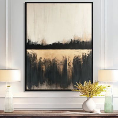 Art mural beige moderne, toile géométrique moderne, Barnvale