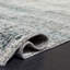Tapis gris / vert tissé à la main en viscose / coton / laine sans motif Bedford 201-108596983