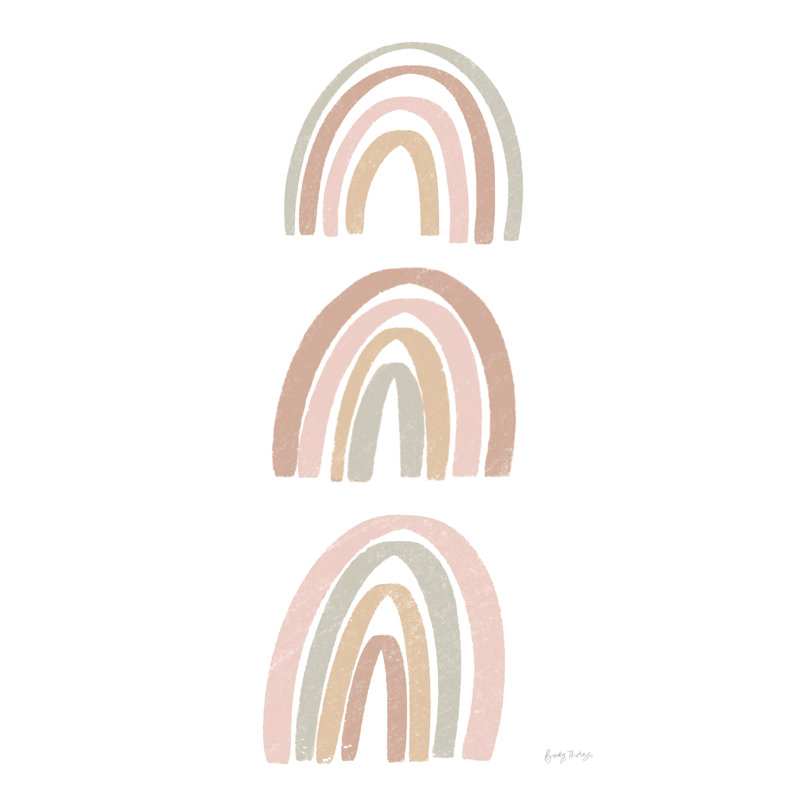 Boho Nursery Rainbows III by Becky Thorns - Wrapped Canvas Painting, 46cm H x 30cm W