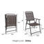 Ensemble de 2 chaises pliantes