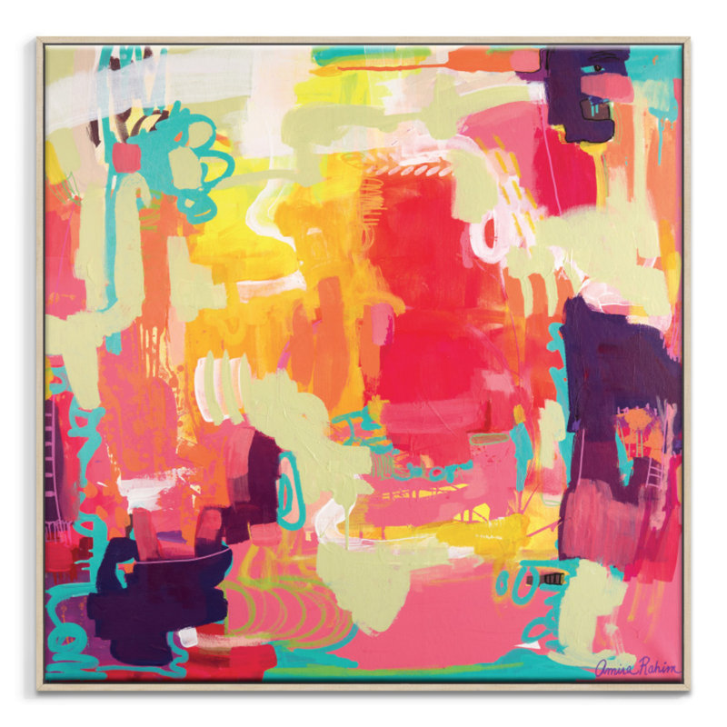 Utopia by Amira Rahim - Painting on Canvas, Timber, 76cm H x 76cm W