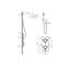 Aquata 4 3/8 x 18 1/2 Rain Fall Shower Faucet Set with Handshower, Chrome