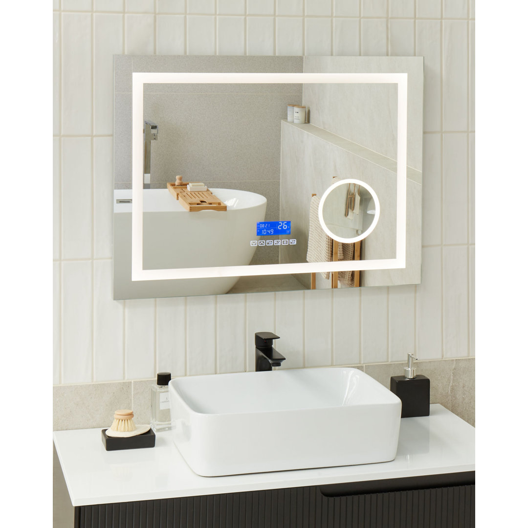 Wall Mirror LED THAIX 80 cm Silver
