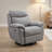 Set Of 2 Gray Power Recliner Chairs, 360° Swivel Glider Recliner With USB Port, Soft Fabric Electric Rocking Reclining Sofa For Living Room Bedroom Nursery-1784360523