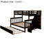 Lit superposé convertible simple sur double avec escalier, rangement et lit gigogne polyvalent-1850035599