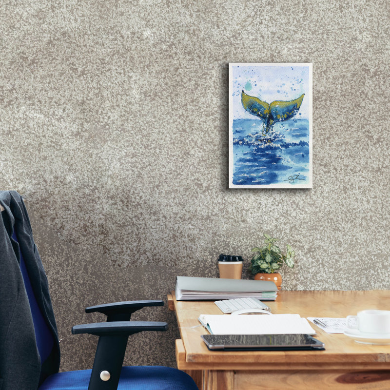 Toile épique «Whale Tail» par Anika Goodhue, H 18 po x l 12 po x P 0,75 po