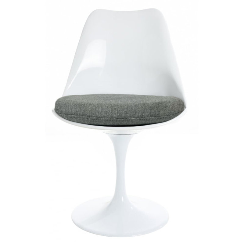 Eleni 47cm H Fabric Upholstered Side Chair, Grey